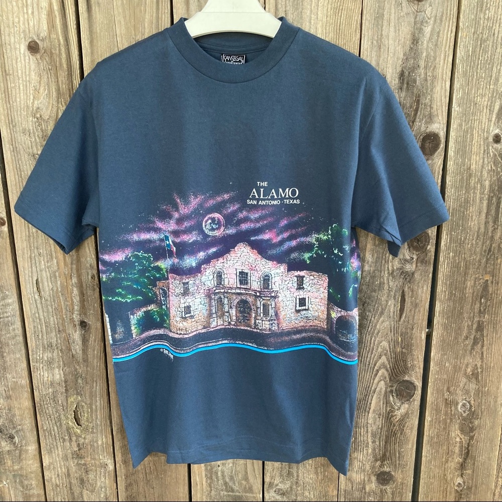 Vintage Deadstock full print The Alamo Texas Fort War